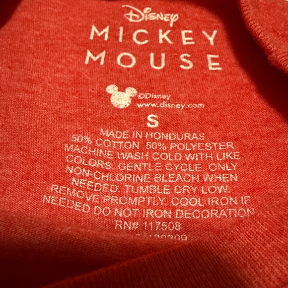 Disney Red Tee with Blue Star Mickey Design - Picture 2 of 2